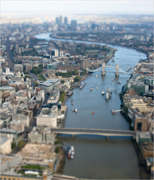 River Thames Tilt-Shift