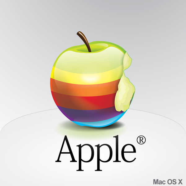 Apple Rainbow Icon by Alex