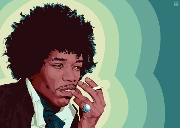 Jimi Hendrix by MonsterOfTheID