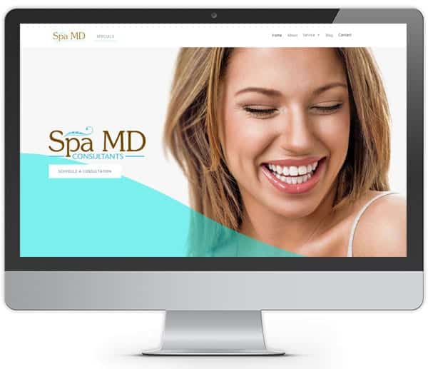 Photo of redesigned SpaMD website