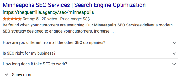 minneapolis seo faq