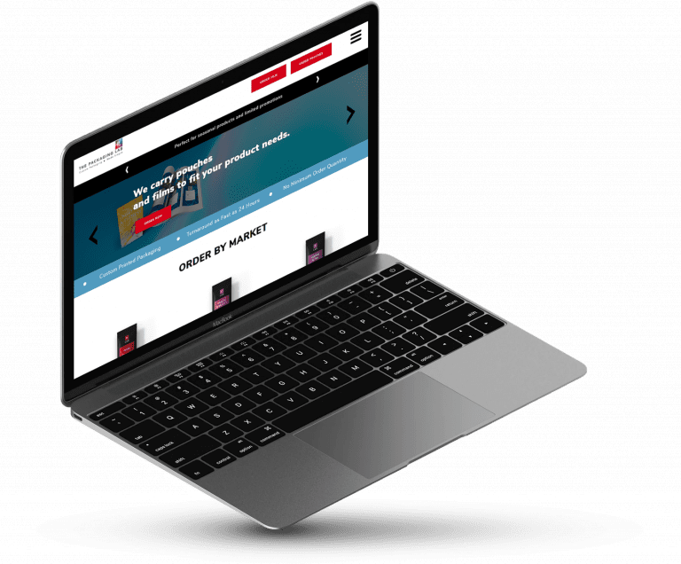 PKG Lab website on a Laptop