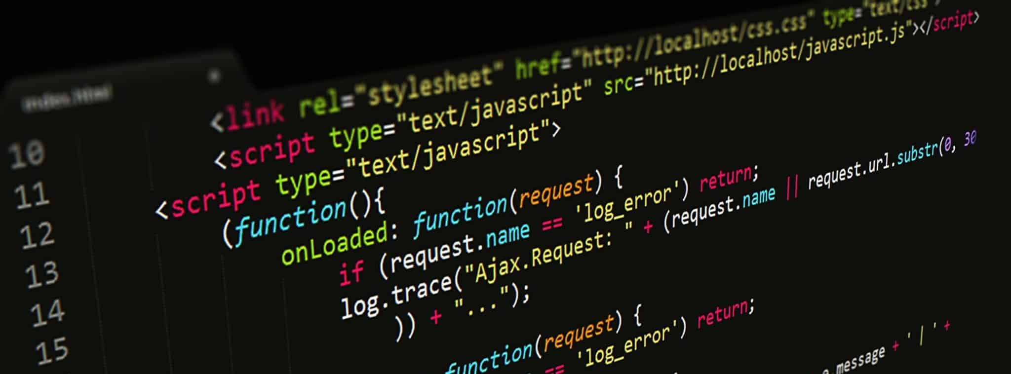 JavaScript in text editor