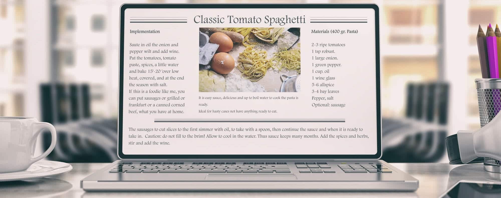 Website Visual Elements Example